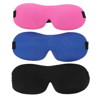 3pcs Sleep Mask Polyester 3D Design Free Eye Movement Restful Sleep Blocks Light