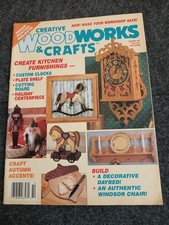 Creative WOODWORKS CRAFTS Magazine Oct. 1991 60 page U.S.A.