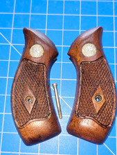 Smith Wesson Sw J Frame Round Butt Walnut Grip Vintage