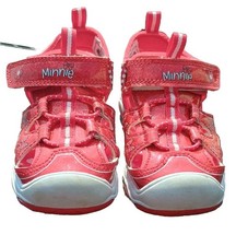 Disney Jr Minnie Mouse EUC Toddler RED Trekking Sandals Size 8 LIGHT UP SOLES