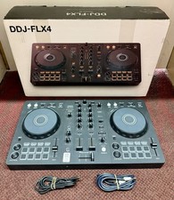 Pioneer DJ DDJ-FLX4 2-Channel 2-Deck USB-C DJ Controller, Built-in Mixer