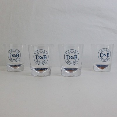 Set Aus 4 Dave And Buster's Trinkgläsern Aus Klarem Kunststoff, 4,25'' Hoch