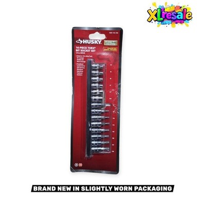 Husky 1/4 in. Drive Torx Bit Socket Set (14-Piece)