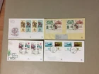 Four Israel fdc with two same sets each fdc