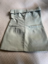 Sage Green Strapless Dress Pretty Little Thing Size 14