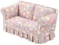 Puppenhaus Lila Floralcountry Sofa Sessel Jbm Miniatur Wohnzimmer MöBel