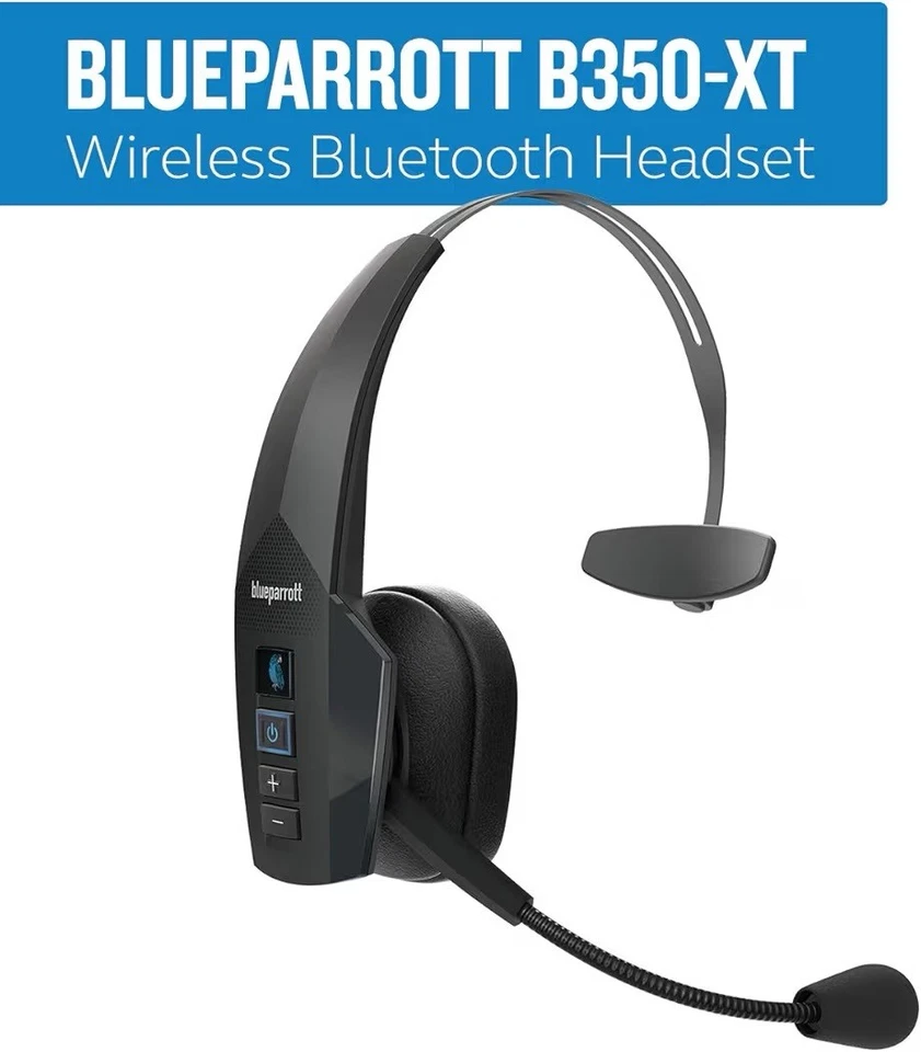 BlueParrott B550-XT Voice-Controlled Bluetooth Headset – Over The Head, Black  - Image 2 of 4