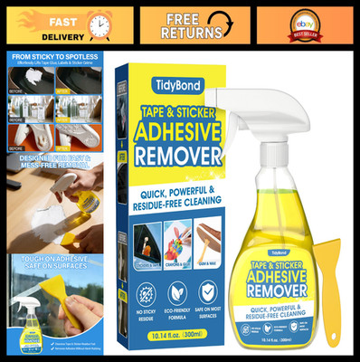 Adhesive Remover Spray 10.6 oz - Sticker, Label & Tape Residue Cleaner for Metal