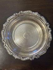 Ancien sous-verre bouteille de vin champagne Sheridan en argent avec doublure en liège