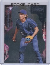 ETHAN HOLLIDAY ROOKIE CARD Skybox Metal Universe Baseball COLORADO ROCKIES RC