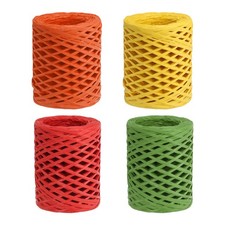 100 Yard Scraping Tape, 4 Rolls for Packing Paper Twine String Multicolor