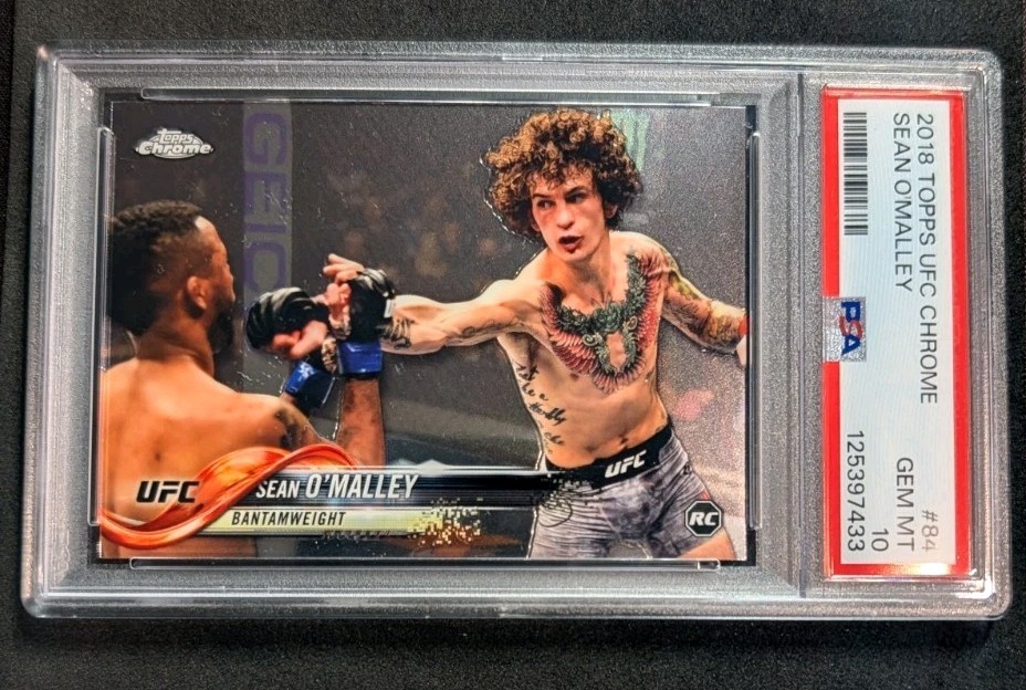 2018 Topps Chrome UFC #84 Sean O'Malley Rookie RC PSA 10