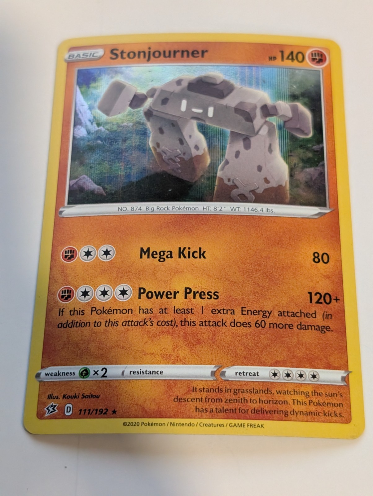 Stonjourner 111/192 - Rebel Clash Pokemon Holo Foil Nice!