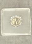 1942 MERCURY WINGED SILVER DIME IN PLASTIC CASE HOLDER  (90% SILVER/10% COPPER ) — photo 8