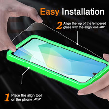 3 Pack Tempered Glass Screen Protector for Samsung Galaxy A16 5G with 3 Pack ...