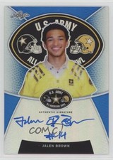 2014 Leaf Metal Draft Army All-American Bowl Blue 18/20 Jalen Brown Auto 0af