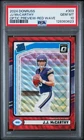 2024 PANINI DONRUSS OPTIC PREVIEW-RED WAVE #303 JJ MCCARTHY ROOKIE RC PSA 10