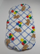 1980s Princess Fabrics That's Our Baby Teddy Bear  Balloons Fittted Crib Sheet