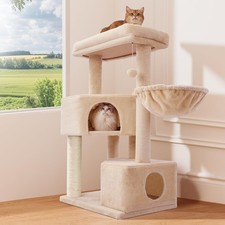 41in Tall Cat Tree for Medium-Large Cats, Heavy Duty Cat Tower with 2.8 in Posts