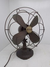 Antique General Motors Gm Northeaster Oscillating Desktop Electric Fan Works
