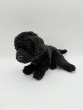 Douglas Black Lab Plush Retriever Whittaker Puppy Dog Stuffed Toy 1970 - 12"