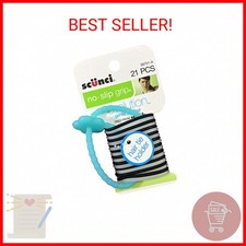 Scunci No-Slip Grip Gel Evolution Ponytailers with Holder,21-Pieces per pack,1-P