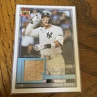 Aaron Judge 2026 Topps Series 1 1991 Game Used Relic Card Yankees