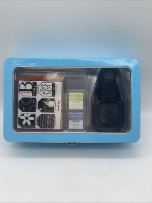Stampin Up Punch Box Terrific Tags 6 Mounted Rubber Stamps 2006 *Missing Red Ink