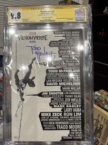 Venomverse #1 Variant Edition CGC 9.8 SS Todd Mcfarlane Venomverse #1 Skyline