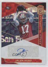 2019 Panini Donruss Elite Rookie Red 42/99 Jalen Hurd #RA-JH Auto 0c3