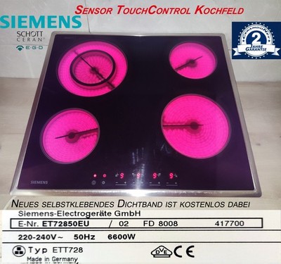 Siemens ETT728 Autark TouchControl Sensor Kochfeld ET72850EU 2Jahre Garantie