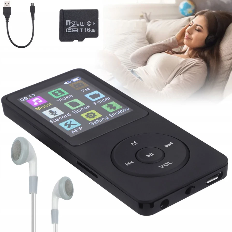 TOP Bluetooth MP3 Player Farbdisplay Musik Spieler FM Radio E-Book Audio 16GB - Bild 4 von 4