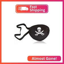 Oarkive Pirate Eye Patch for Kids and Adults, Adjustable Eye Patch Costume Acces