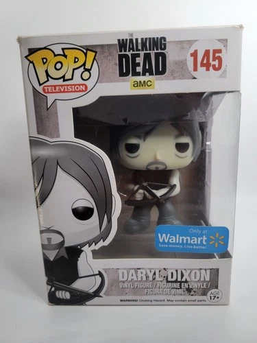 Funko Pop! #145 Daryl Dixon The Walking Dead Walmart Excl Black & White Vaulted