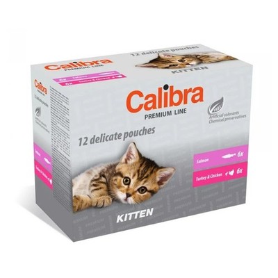 CALIBRA Cat Premium Line Kitten Multipack 12x100 g