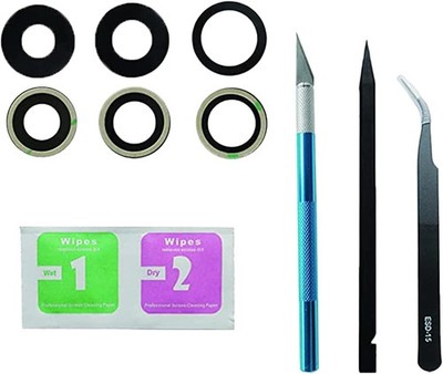 3 Pcs Max Sapphire Rear Back Camera Glass Lens Replacement for iPhone 12 Pro
