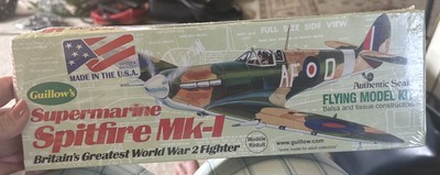 NEW Guillow's Supermarine Spitfire MK-1 has the original cellophane wrap on it