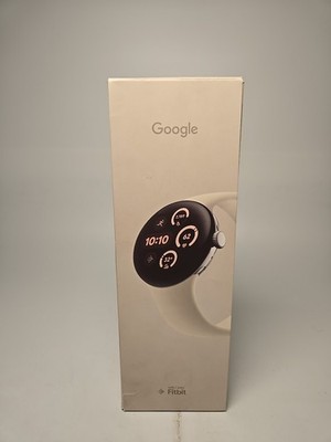 Google Pixel Watch 3 WiFi  (41mm) Polished Silver Aluminum Case w/Porcelain Band