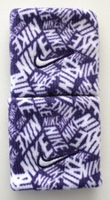 Nike Swoosh Singlewide Wristbands Adult Court Purple/White