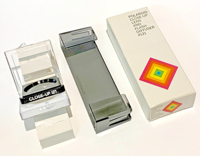 POLAROID NAHAUFNAHMEOBJEKTIV UND BLITZDIFFUSOR #121 für SX-70 Kameras