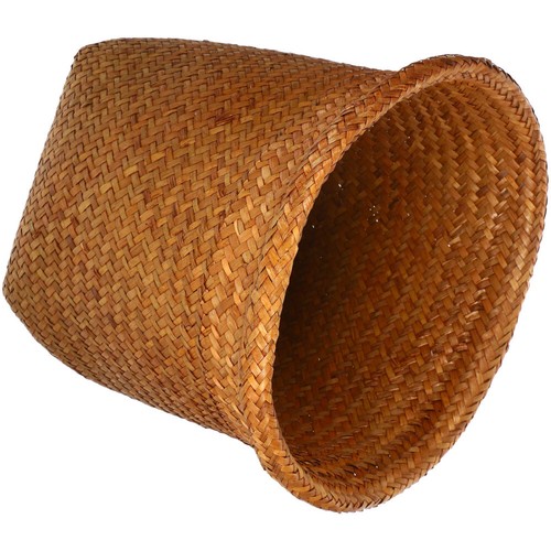 Woven Trash Can Rattan Waste Basket for Bathroom Organizer Child - Picture 12 of 12