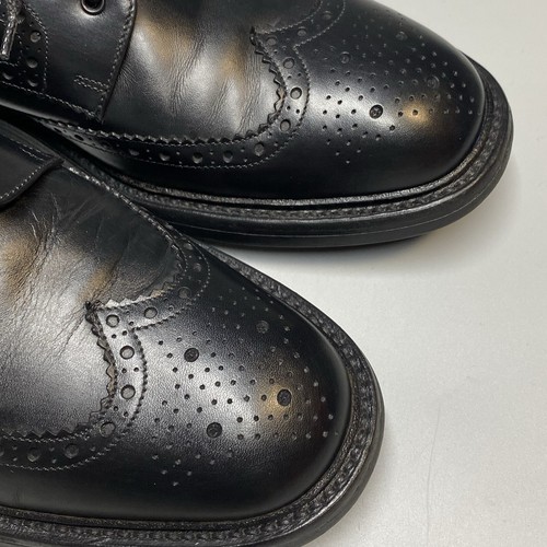 Loake 1880 Chester Herren schwarz Flügelspitze Halbschuhe elegante Schuhe 9F England 10 US 43 - Bild 4 von 15