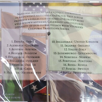 【中古】 Europe： National Anthems Voyager－CulturalTraditions Voyager Europe National Anthems CD Music Cultural Traditions