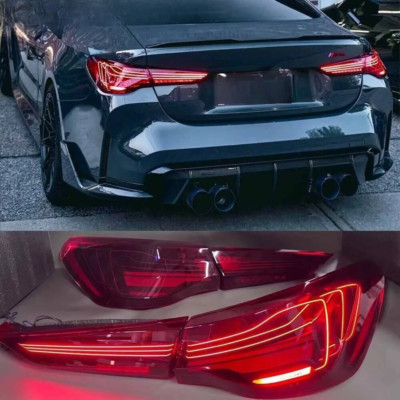 BMW4シリーズテールランプ For BMW 4-SERIES 2020-2023 M4 CSL G82 G22 430i 425i 420i LED Tail