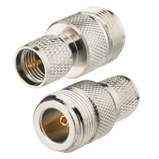2pcs Bingfu Mini-UHF Plug Male to N Type Female RF Connector Adapter for Antenna