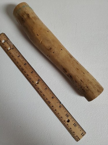 Rain Stick Rain Maker Length 10 Inch Wood Sound is Good Remains of Ribbon Debris - Picture 2 of 14
