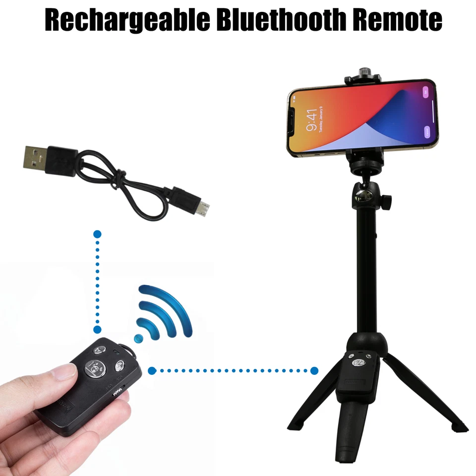 Selfie Stick Tripod Bluetooth, 40 Inch Professional High Quality All-In-One Trip - Image 2 of 4
