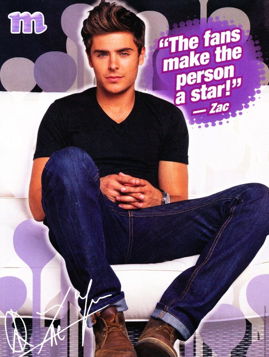MAGAZINE POSTER ~ ZAC EFRON Out of Print very rare #1 | eBay