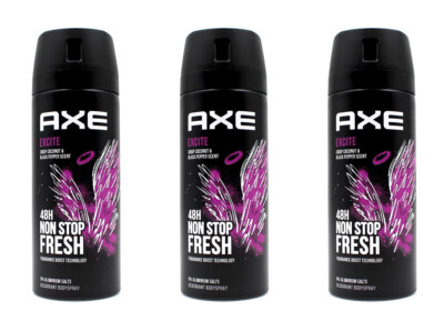 Axe Deospray Excite Deodorant Bodyspray , 3x150ml EAN8710447484340