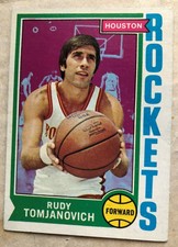 RUDY TOMJANOVICH 1974-75 Topps #28     HOUSTON ROCKETS